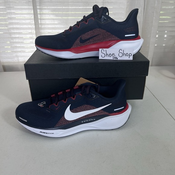 ✅ Nike Houston Texans Air Zoom Pegasus 41 Men Size 9 Blue Running Blue‎